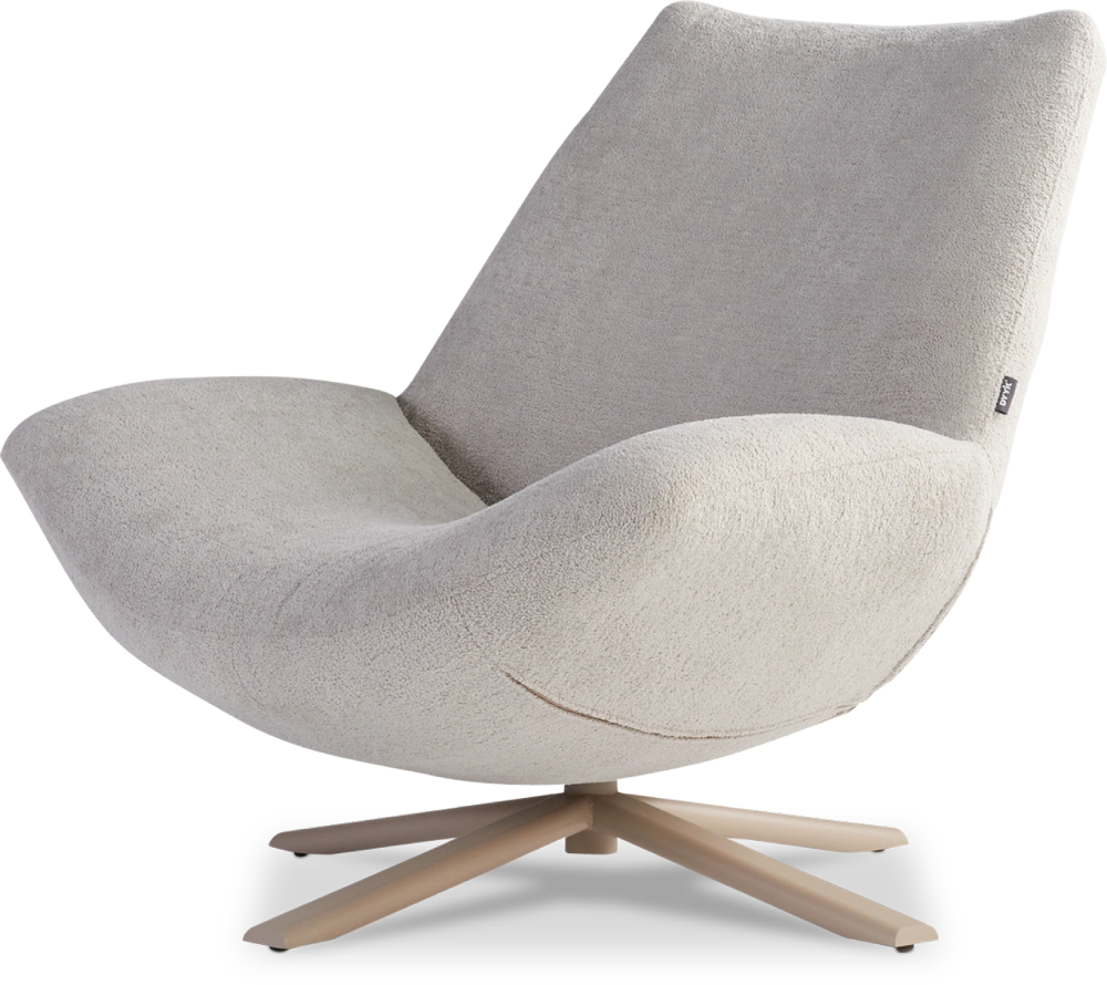 Fauteuil Rocco draaivoet metaal hoog Dyyk 2