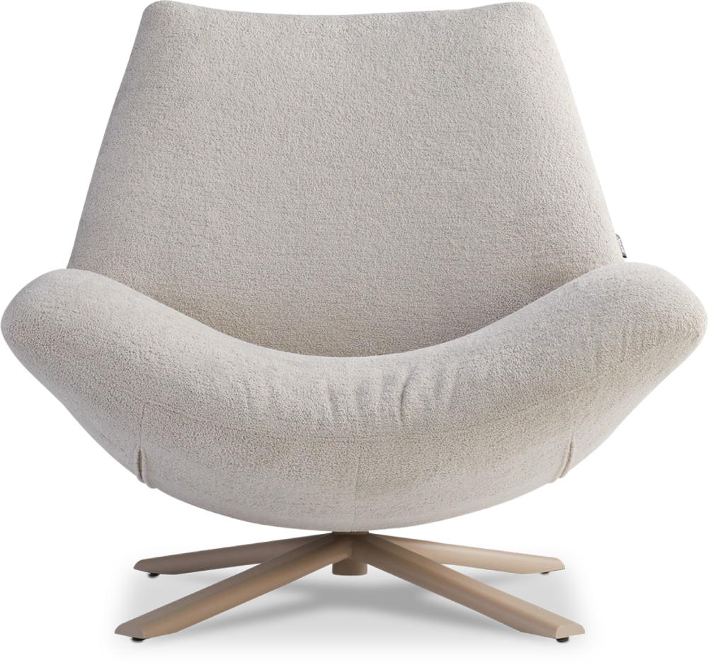 Rocco draaivoet metaal hoog